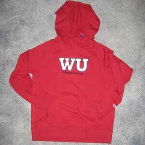 Whiteworth University Red Maroon Hoodie Medium NWT Champion Unisex